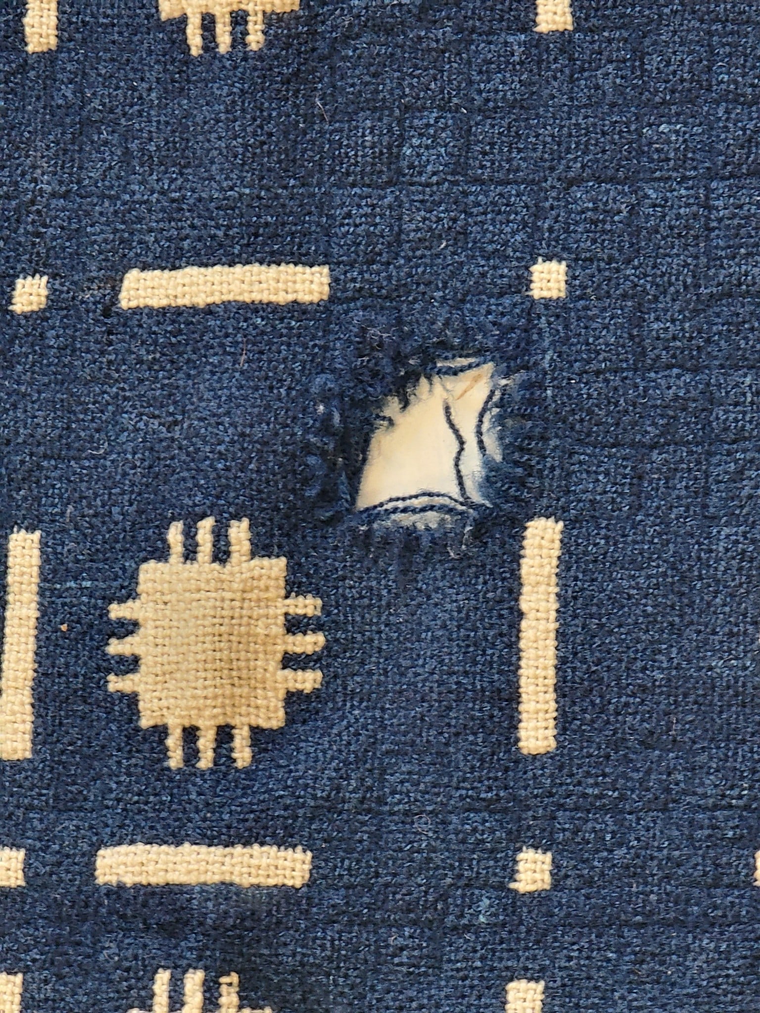 TWO OVERSHOT COVERLETS - 15