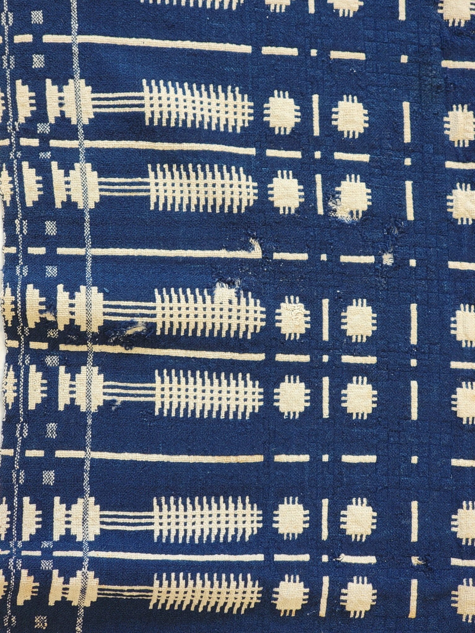 TWO OVERSHOT COVERLETS - 17