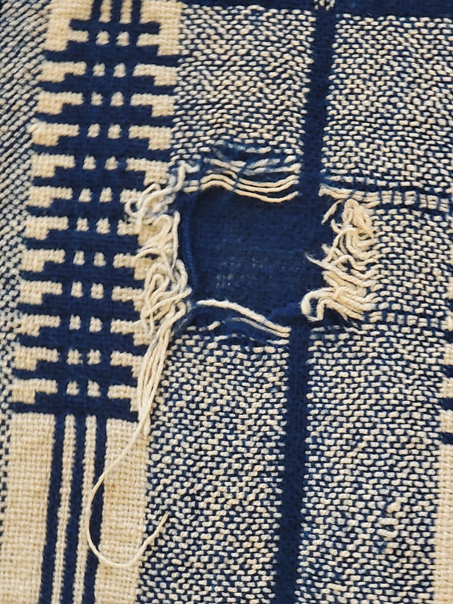 TWO OVERSHOT COVERLETS - 20