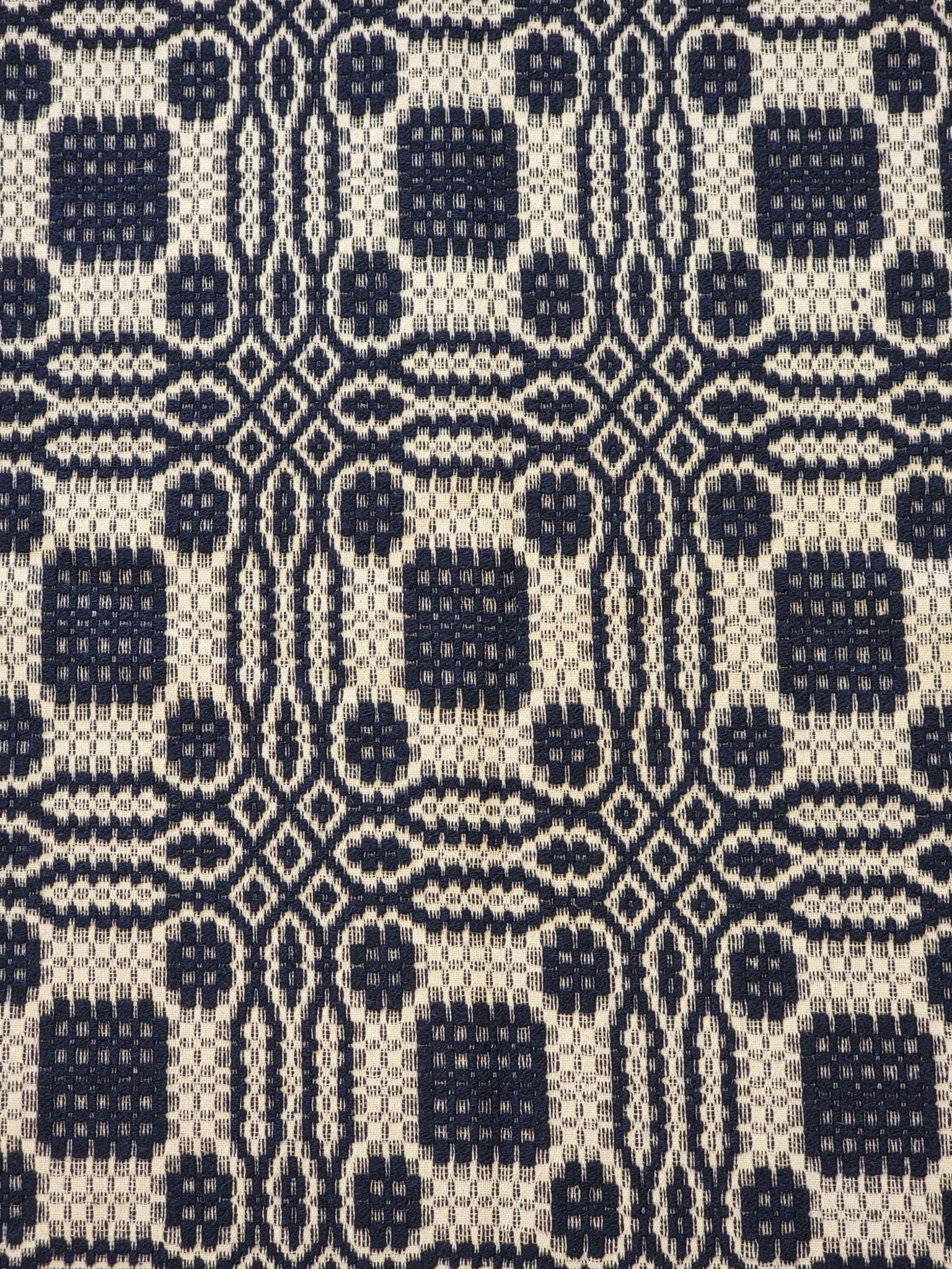 TWO OVERSHOT COVERLETS - 3