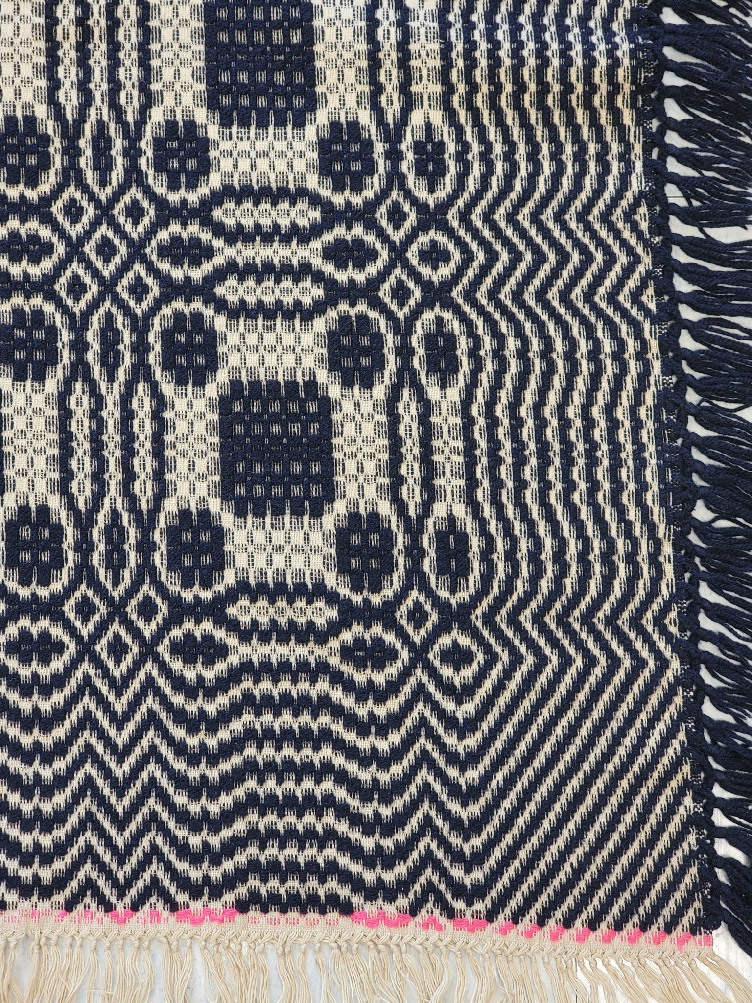 TWO OVERSHOT COVERLETS - 4