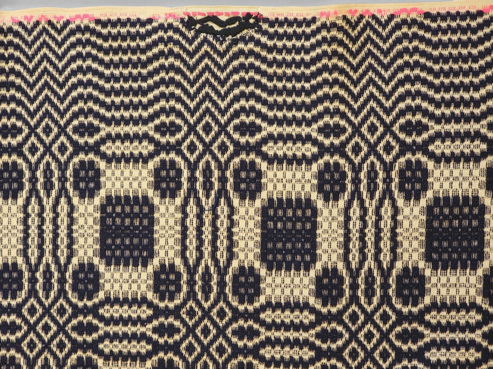 TWO OVERSHOT COVERLETS - 5