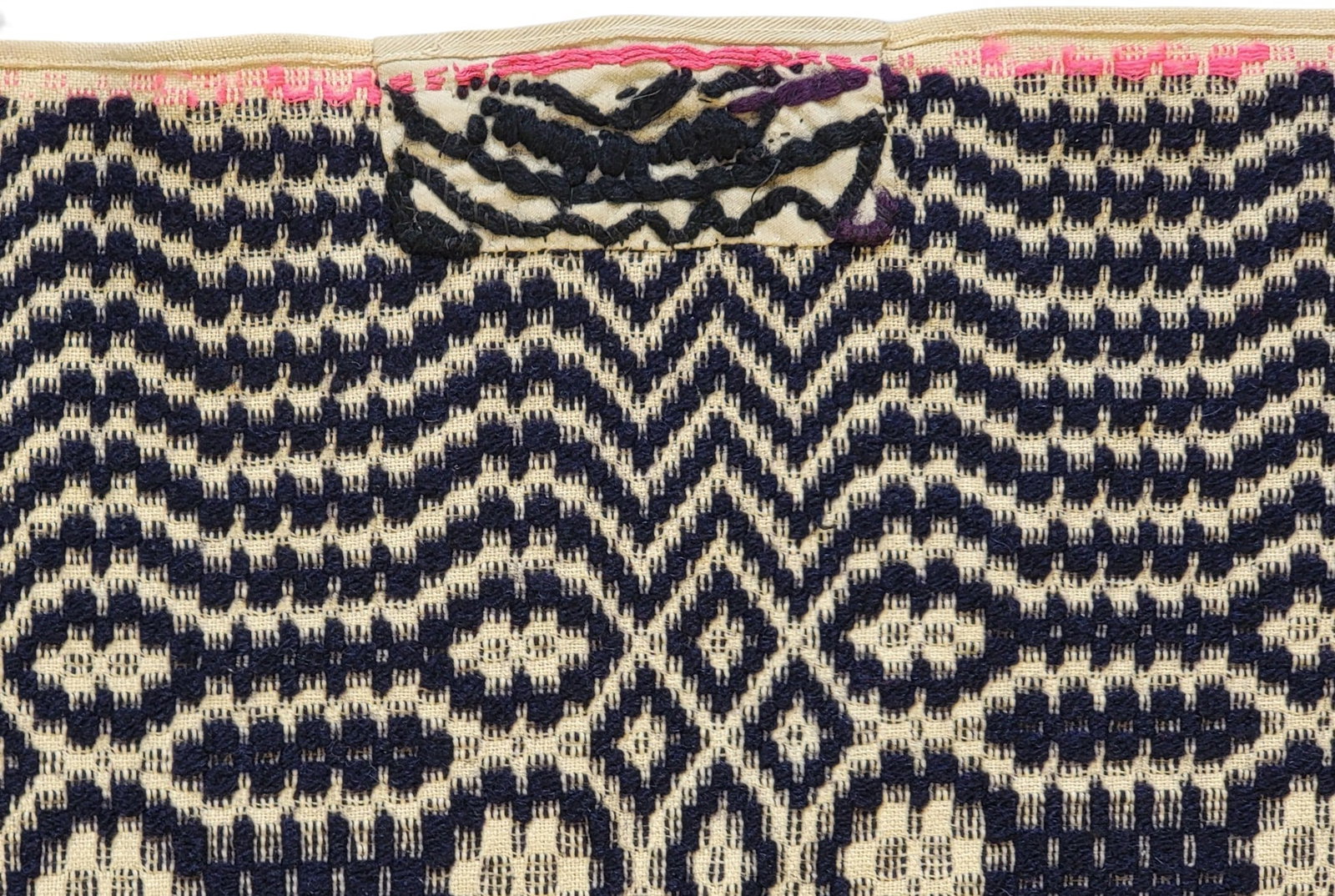 TWO OVERSHOT COVERLETS - 7