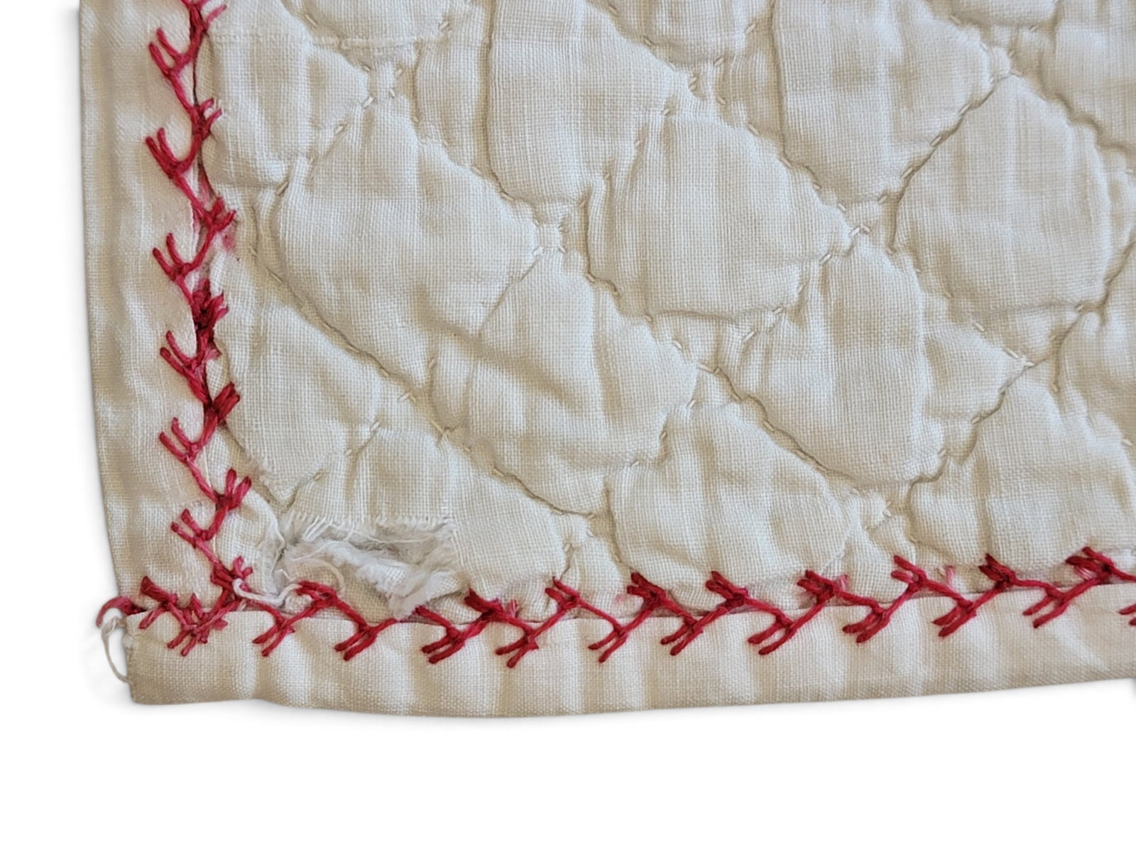 THREE REDWORK TEXTILES - 5