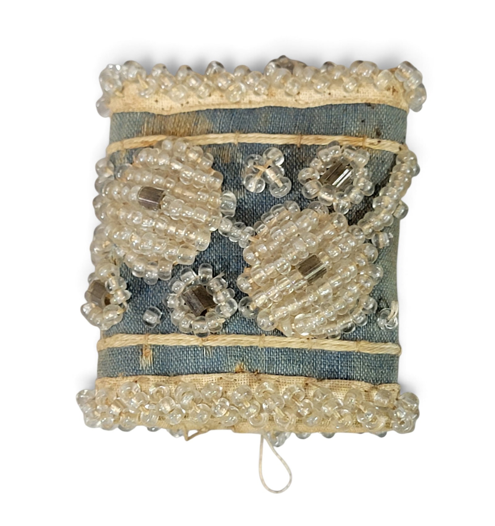 THREE TEXTILE / BEADWORK ITEMS - 6