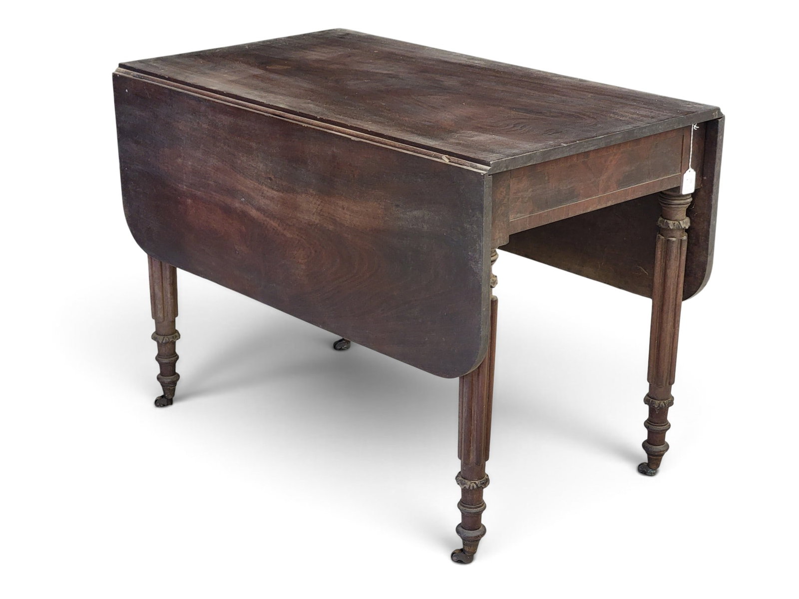 SHERATON DROP-LEAF TABLE WITH ORIGINAL SURFACE - 4
