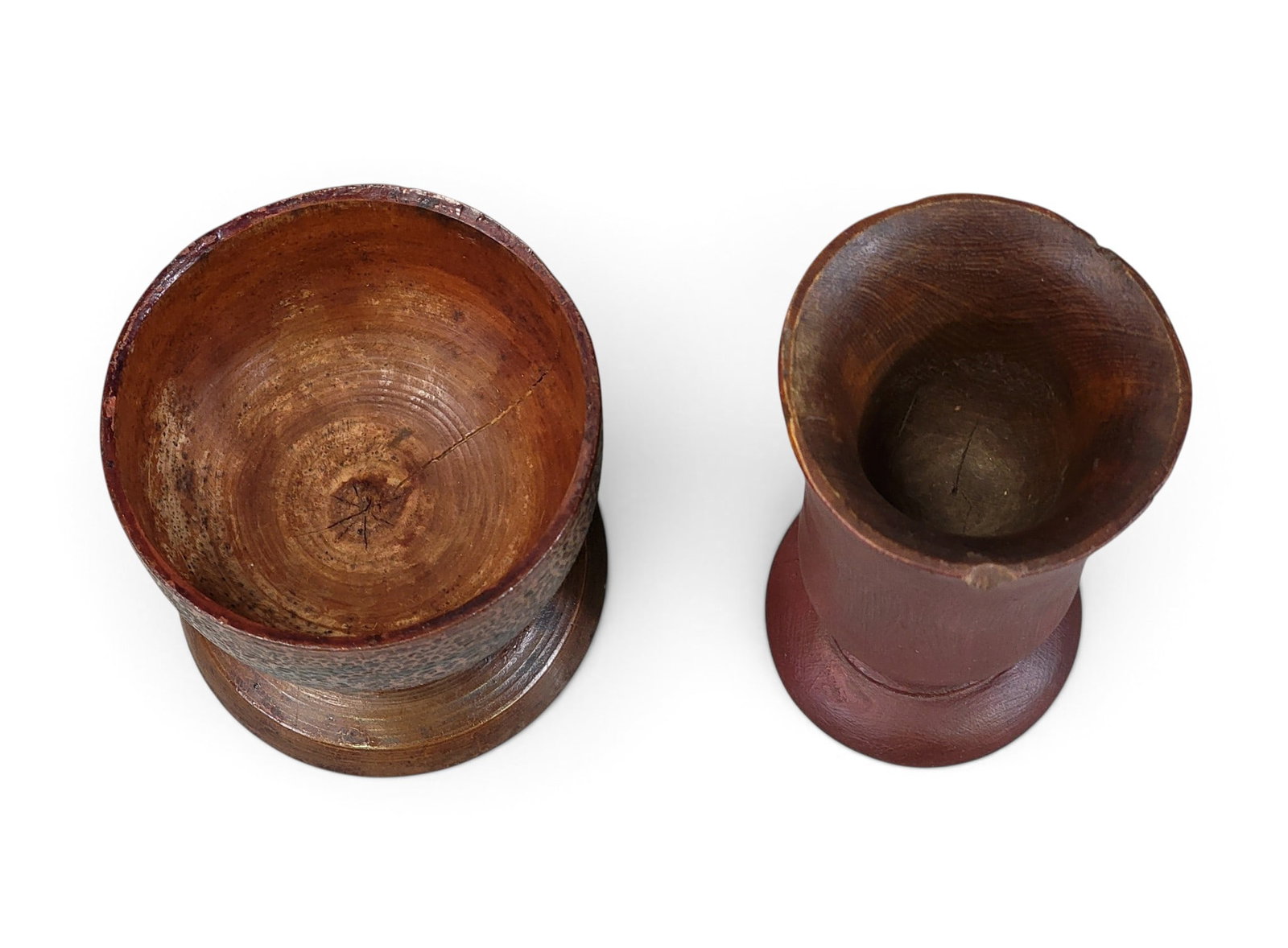 TWO TREEN GOBLETS - 3