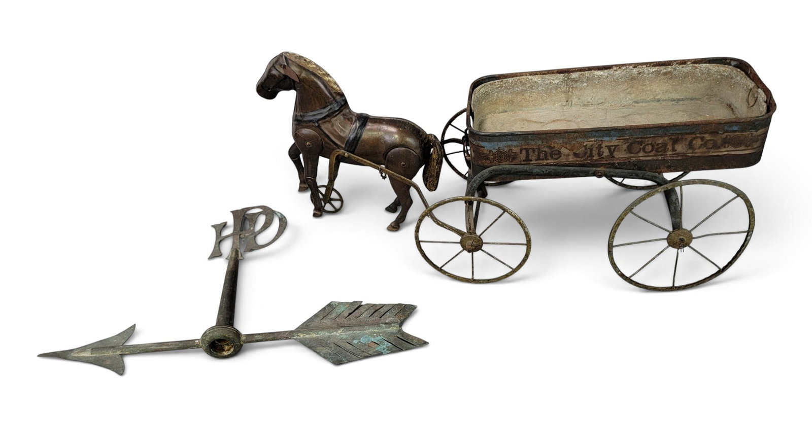 TOY WAGON AND WEATHERVANE DIRECTIONAL (1 of 11)