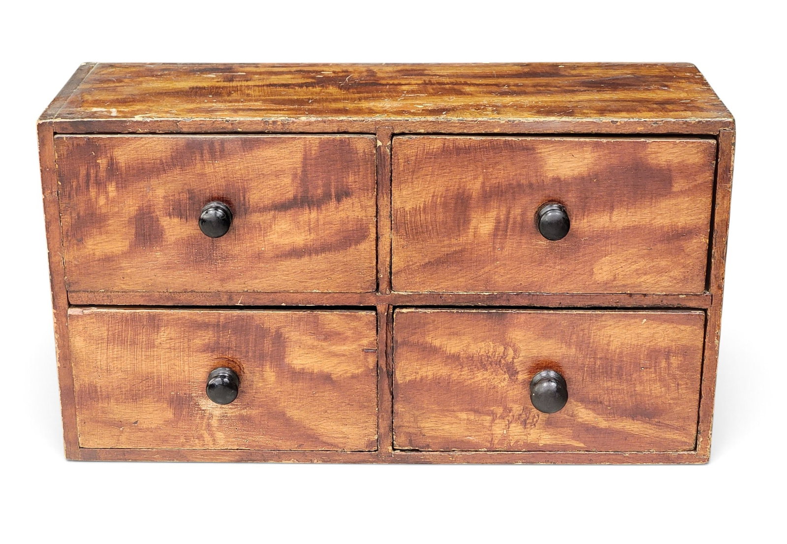 PAINT-DECORATED TABLE-TOP CHEST (1 of 4)