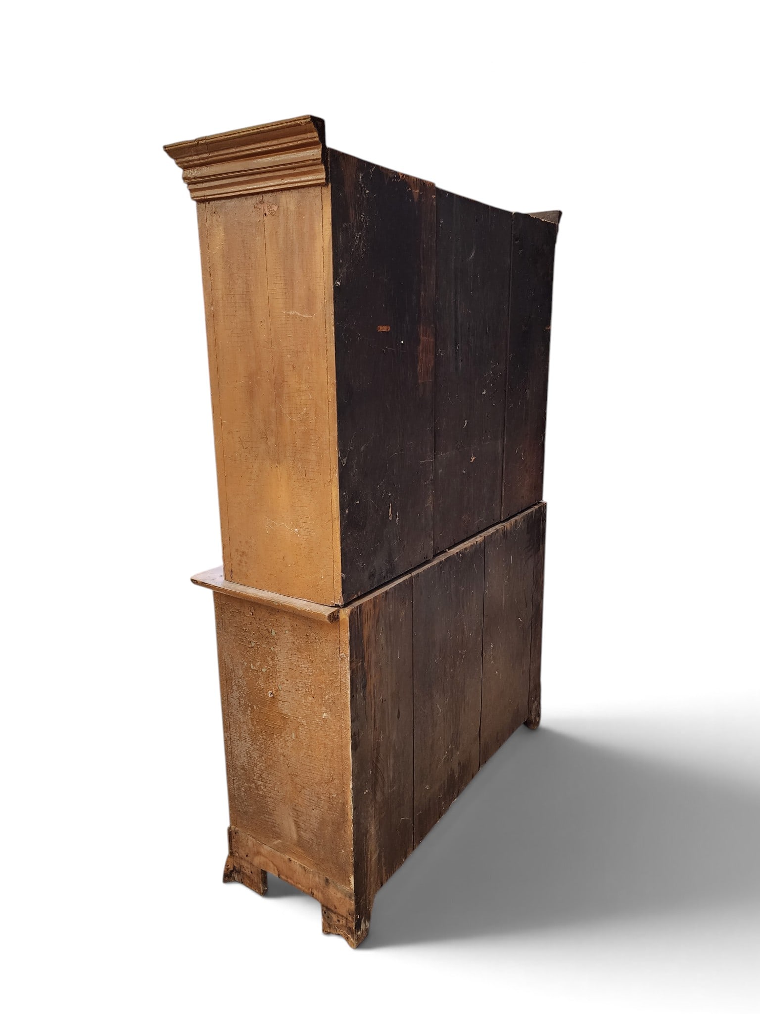 PAINTED STEP-BACK CUPBOARD - 10
