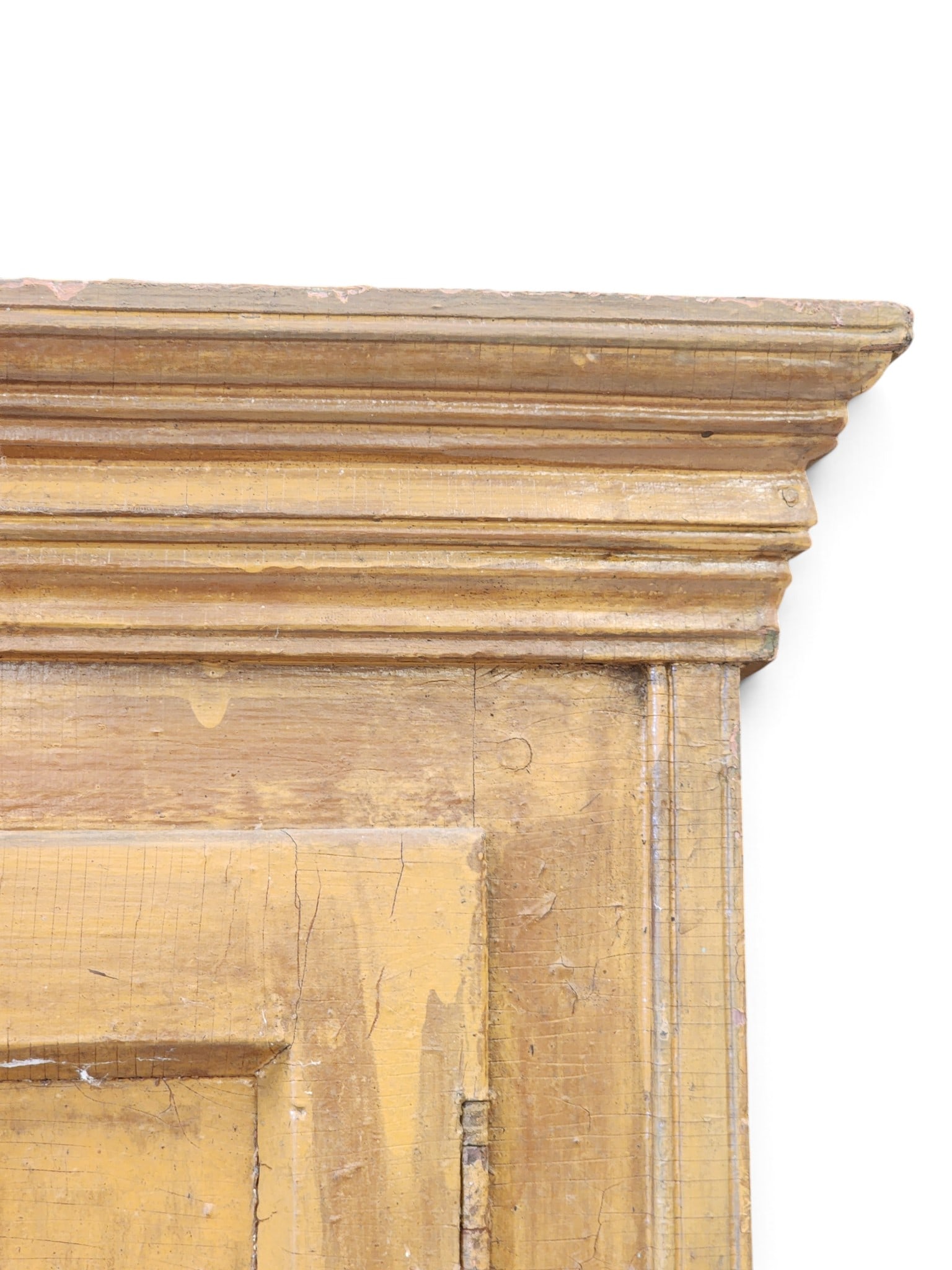 PAINTED STEP-BACK CUPBOARD - 2