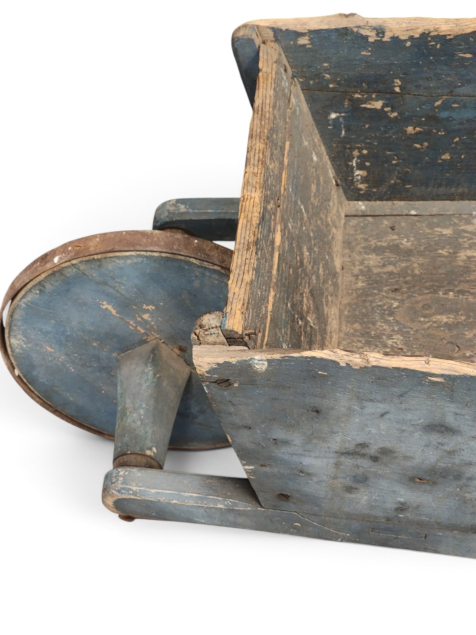 EARLY PAINTED WHEELBARROW - 2