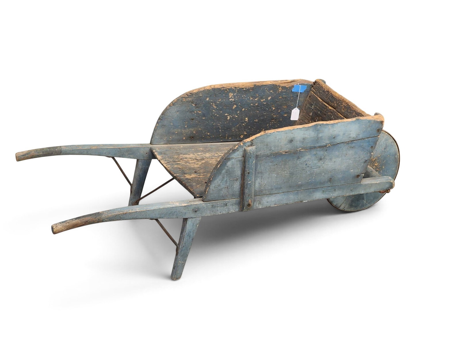 EARLY PAINTED WHEELBARROW - 5