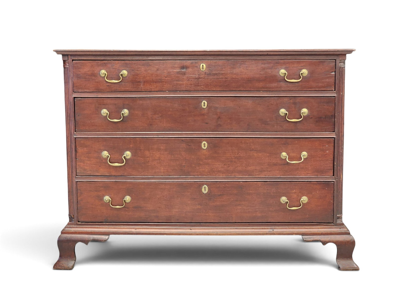 NEW ENGLAND CHIPPENDALE CHEST OF DRAWERS (1 of 6)