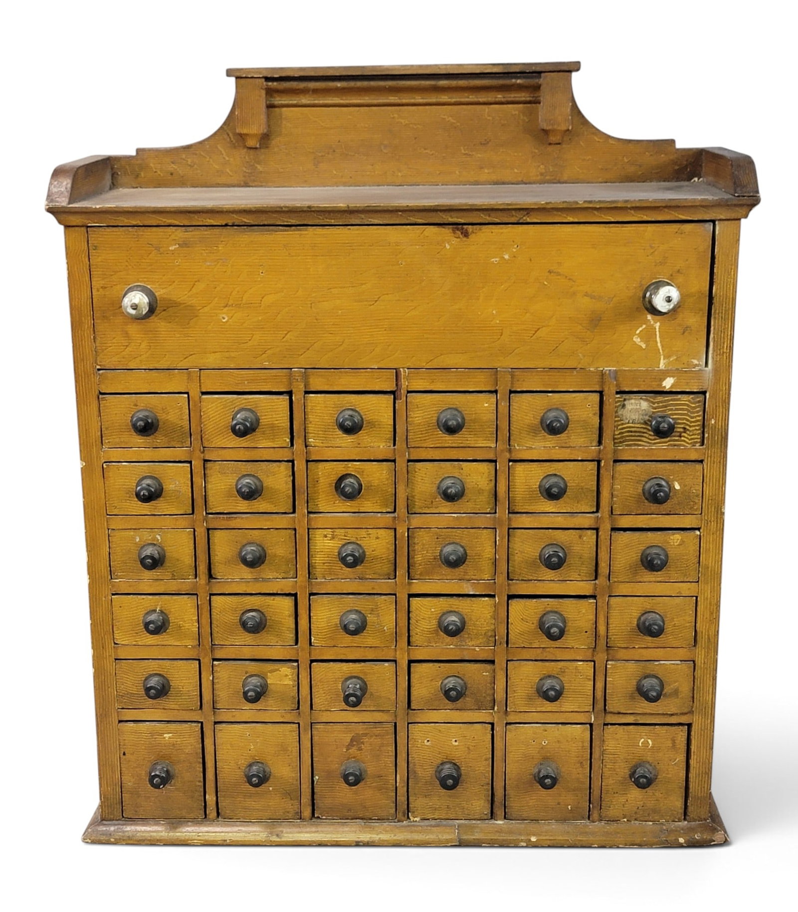 PAINT DECORATED AND INSCRIBED HARDWARE CABINET (1 of 6)