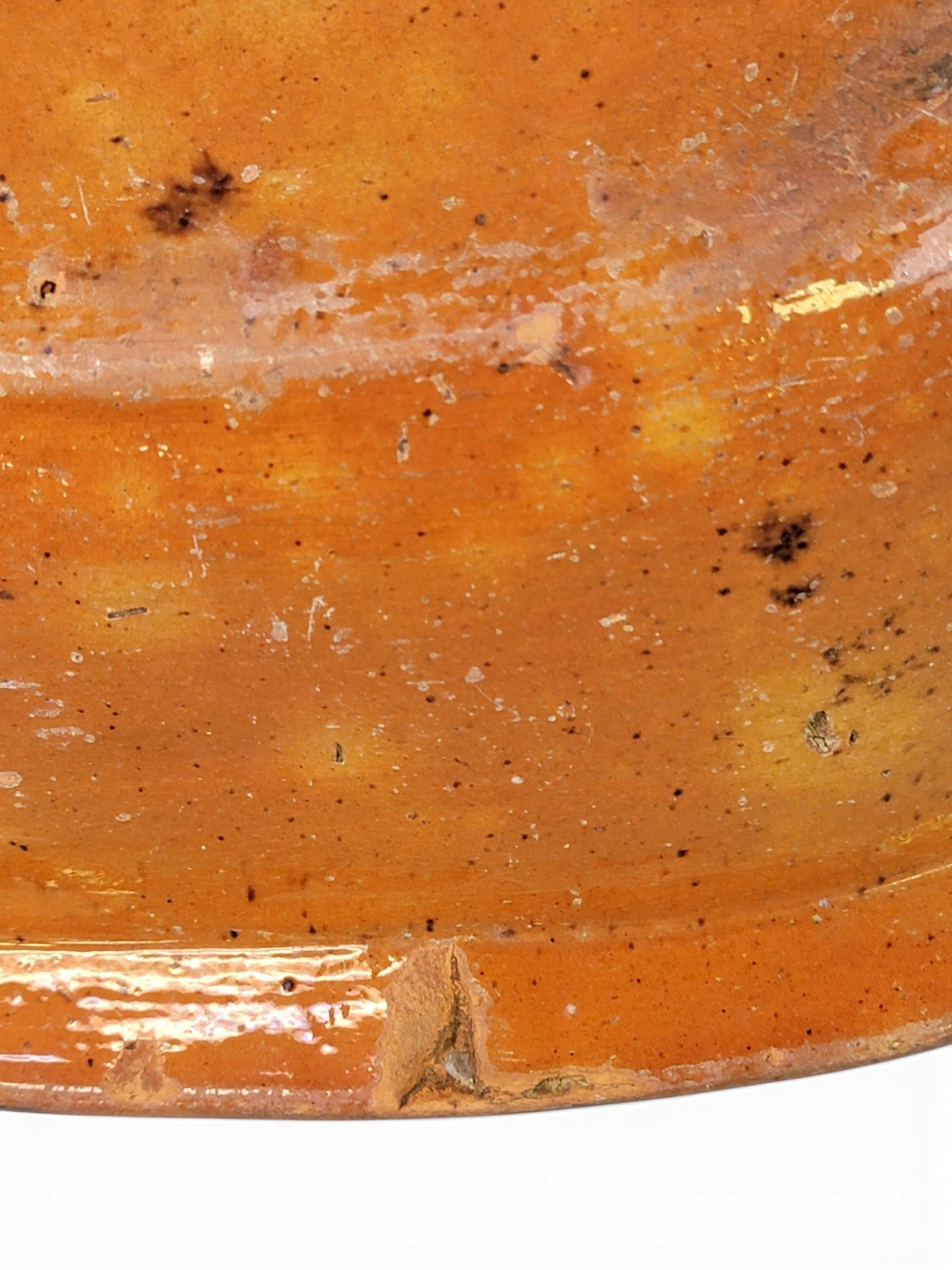 TWO AMERICAN REDWARE DISHES - 4
