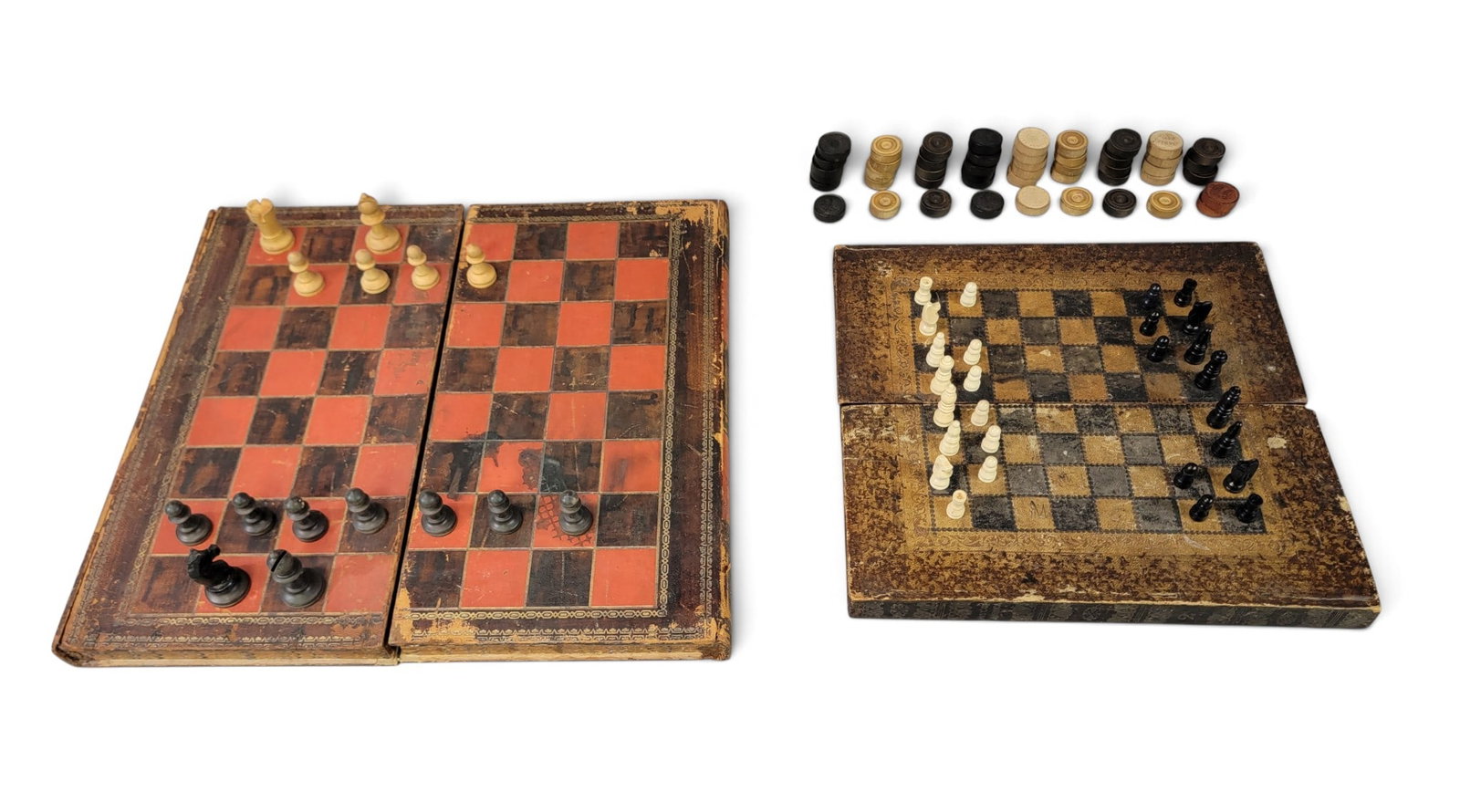 TWO FAUX BOOK FOLDING GAMEBOARDS (1 of 8)
