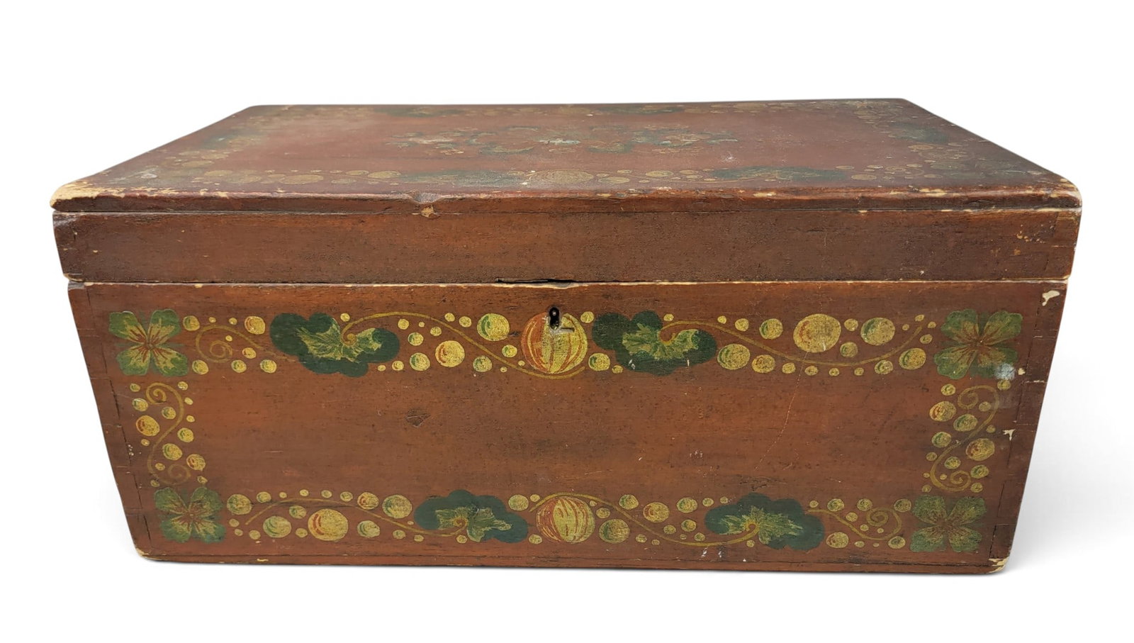AMERICAN FANCY PAINT-DECORATED STORAGE BOX (1 of 6)