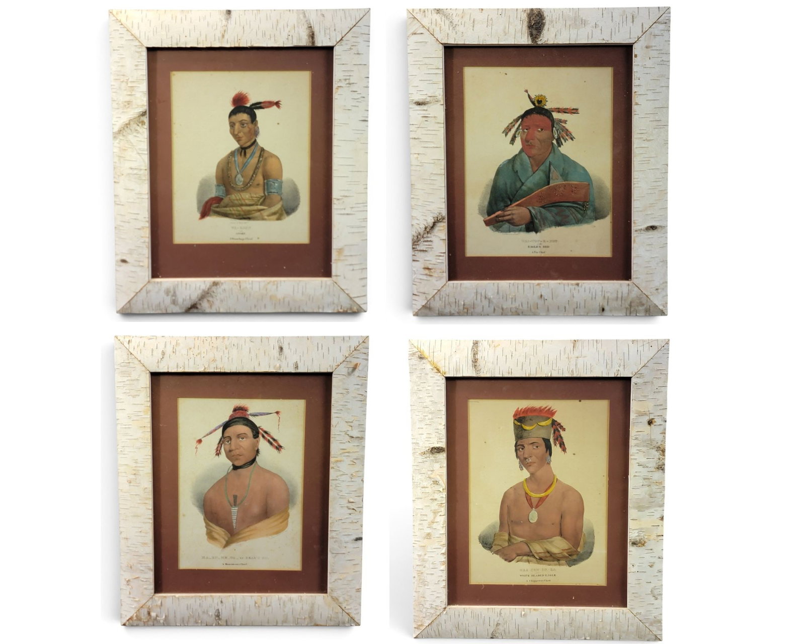 FOUR JAMES OTTO LEWIS PORTRAITS OF NATIVE AMERICANS (1 of 14)