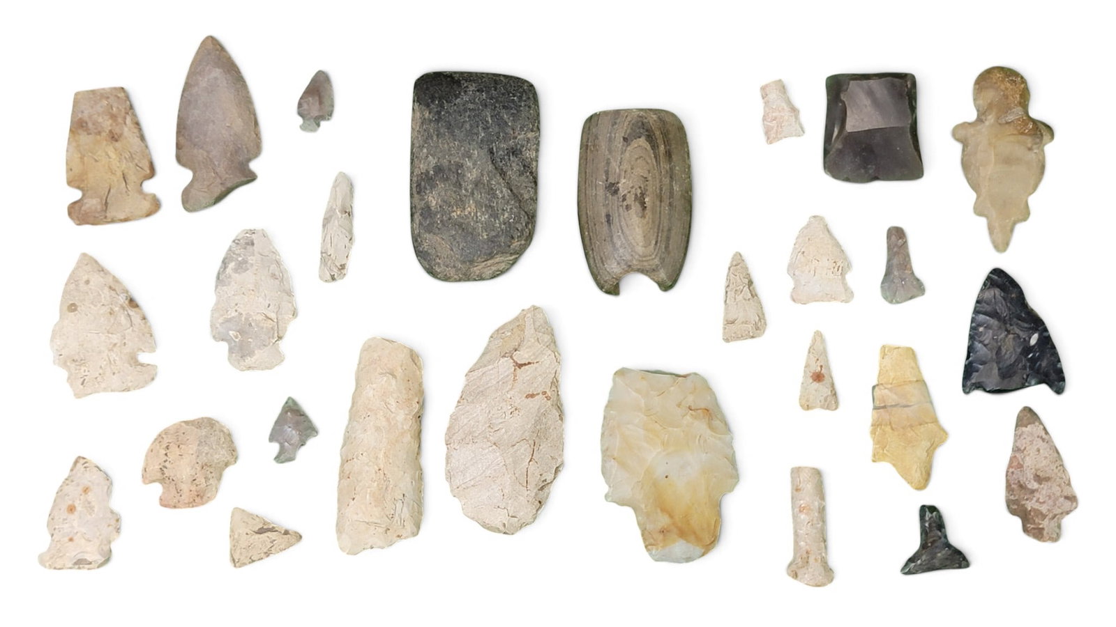 COLLECTION OF OHIO NATIVE AMERICAN POINTS AND OTHER ARTIFACTS (1 of 3)