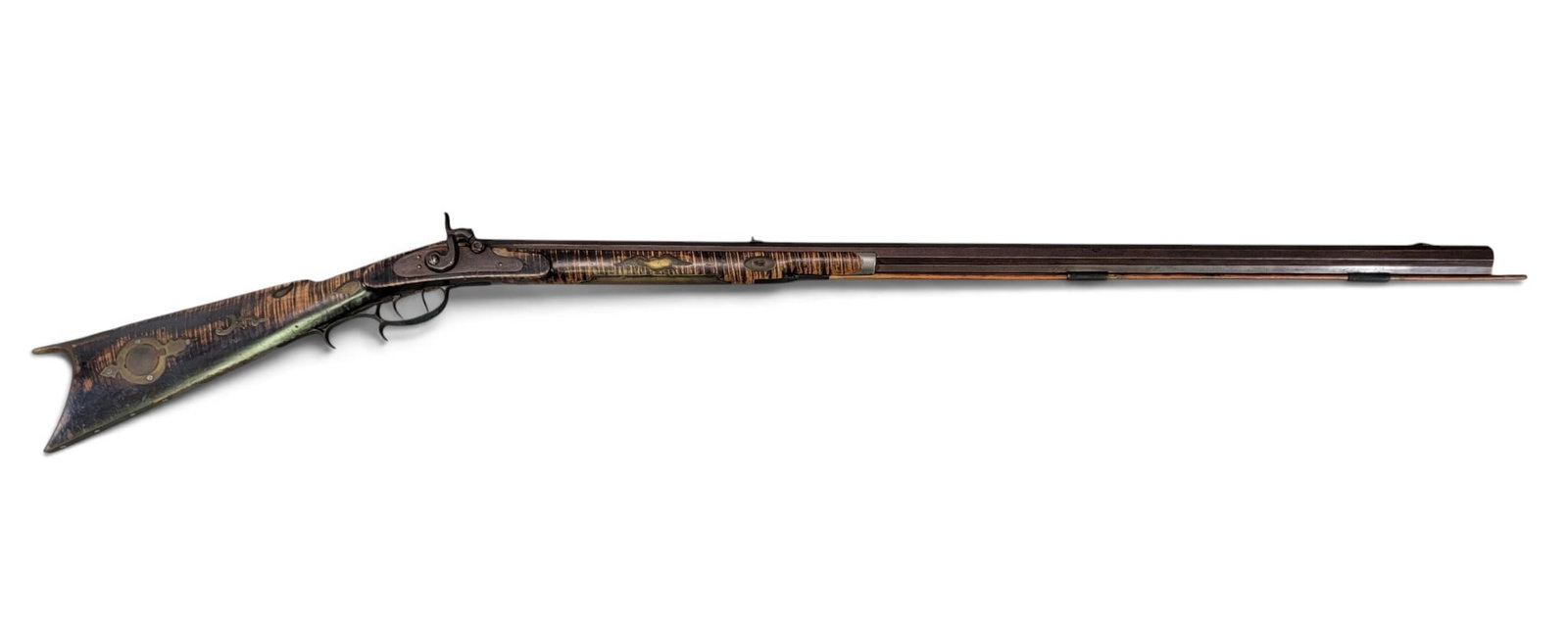 TUSCARAWAS COUNTY, OHIO HALF-STOCK PERCUSSION RIFLE (1 of 5)