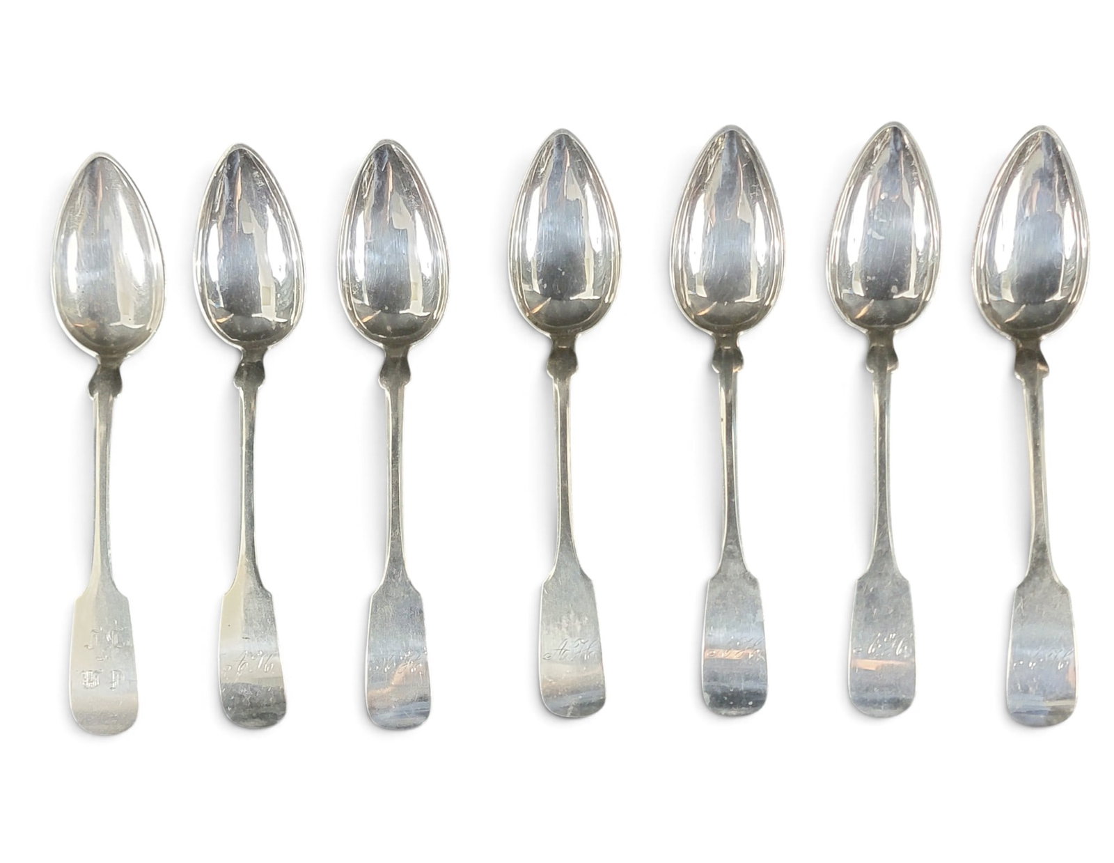 SEVEN SILVER TABLESPOONS (1 of 3)