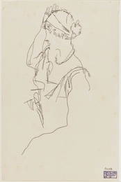 Schiele, Egon A Sitting Lady. Circa 1914