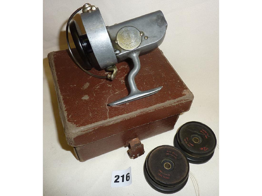 A very fine Hardy Bros The Altex No 2 Mk V fixed spool spinning reel