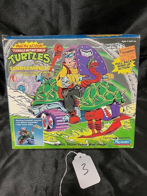 TEENAGE MUTANT NINJA TURTLES SLUDGEMOBILE IN BOX: APPEARS COMPLETE