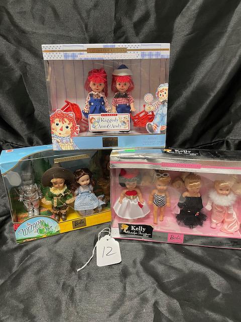 3 PC BARBIE MULTIPACK SETS, WIZARD OF OZ AND MORE: ALL SEALED