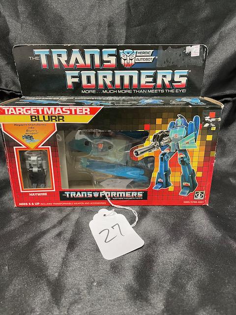 TRANSFORMERS G1 TARGETMASTER BLURR CIB WITH BUBBLE INSERT TOO (1 of 4)
