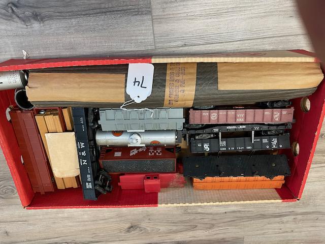 LARGE TRAIN LOT WITH PACIFIIC ENGINE (1 of 3)