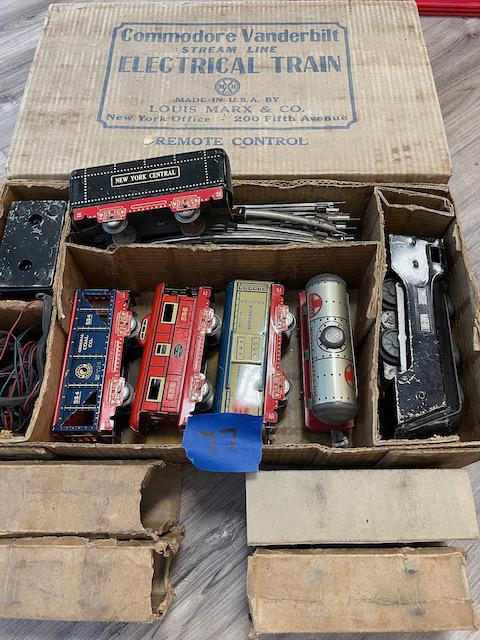 MARX COMMODORE VANDERBILT TRAIN SET IN BOX (1 of 2)