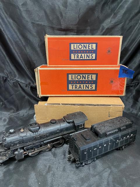 LIONEL ENGINE AND TENDER IN BOX 2026 AND 6026W: Comes as seen in pictures