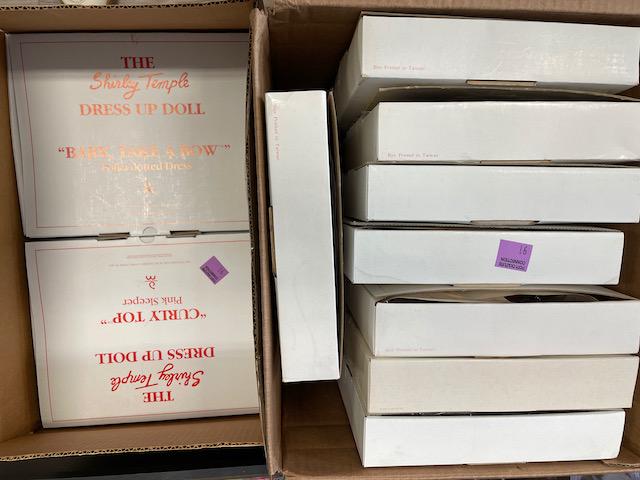 DA NBURY MINT SHIRLEY TEMPLE LOT OF 2X NIB DOLLS AND CLOTHING SETS (1 of 3)