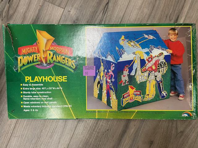 1994 VINNTAGE MIGHTY MORPHIN POWER RANGERS PLAYHOUSE IN BOX: Comes as seen in pictures