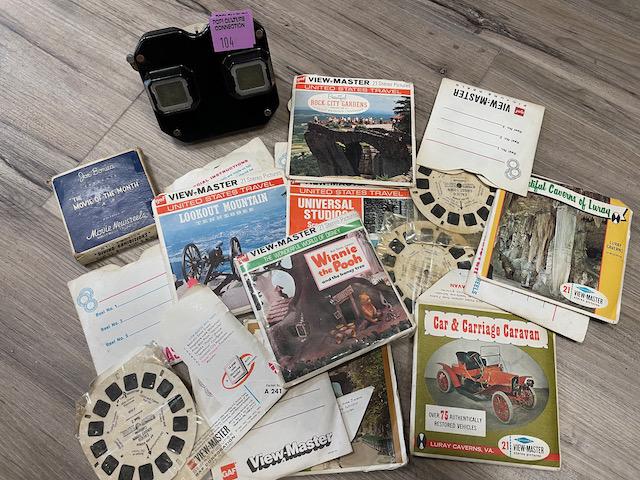 VIEW-MASTER LOT OF MANY REELS AND A VIEWER, WIINIE THE POOH IS SEALED, OTHERS COME AS ASST (1 of 1)