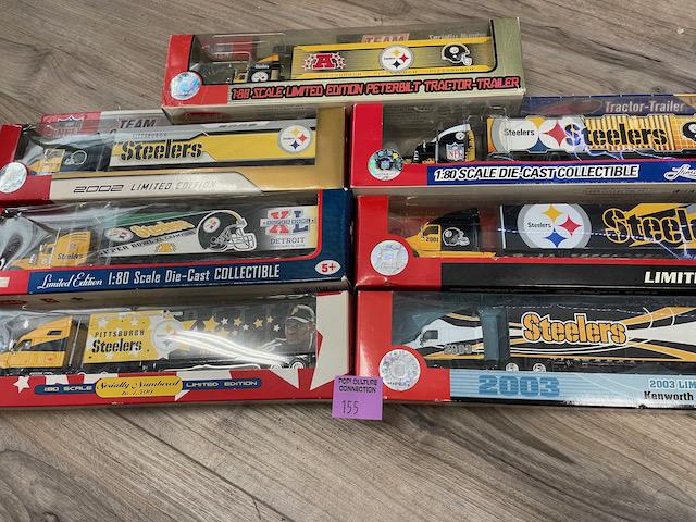 PITTSBURGH STEELERS 1:80 SCALE NIB LIMITED TRACTOR TRAILERS: Comes as seen in pictures