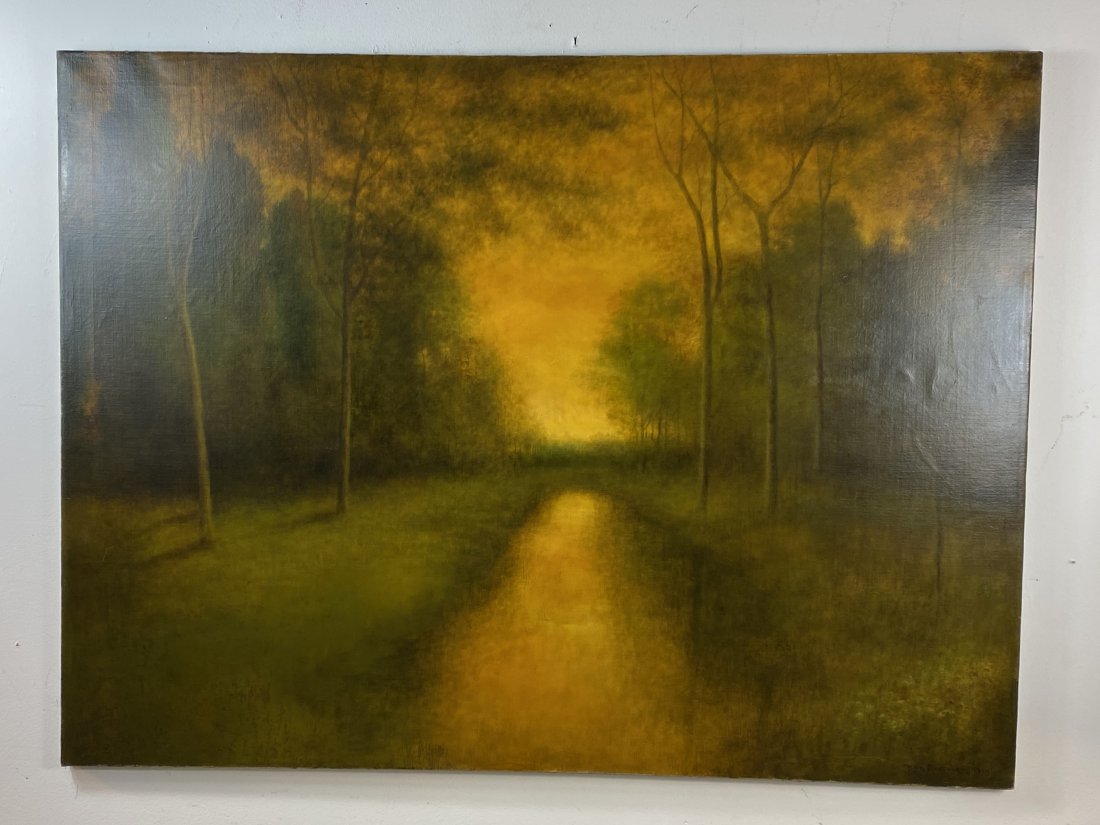 Monumental Landscape Painting By American Ben Austrian (1 of 9)