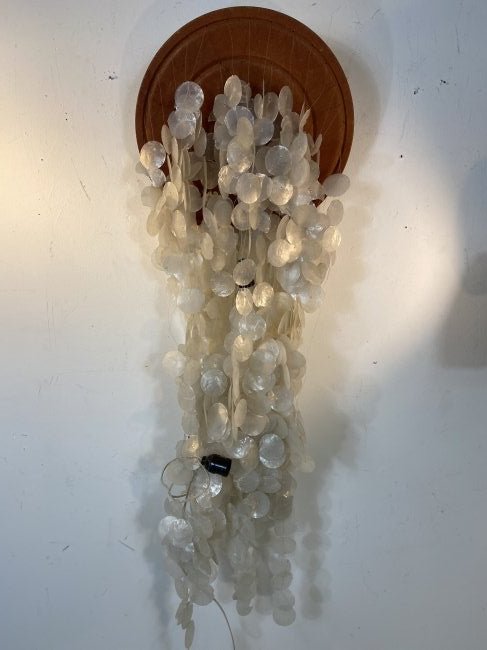 Verner Panton Style Capiz Shell Cascading Chandelier (1 of 3)