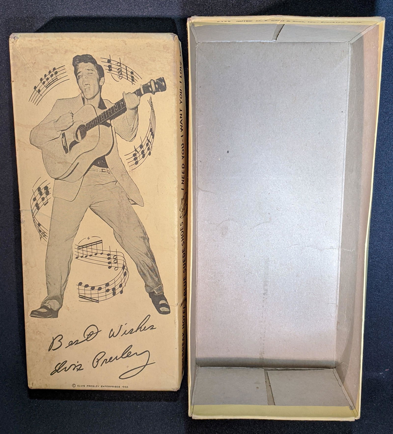 1956 Elvis Presley Sneakers by Randy Vintage Shoe Box: Manufactued by Claffbox