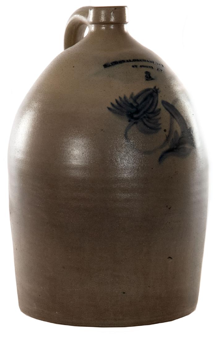 19th Century Canadian Salt Glazed Stoneware Jug (1 of 5)