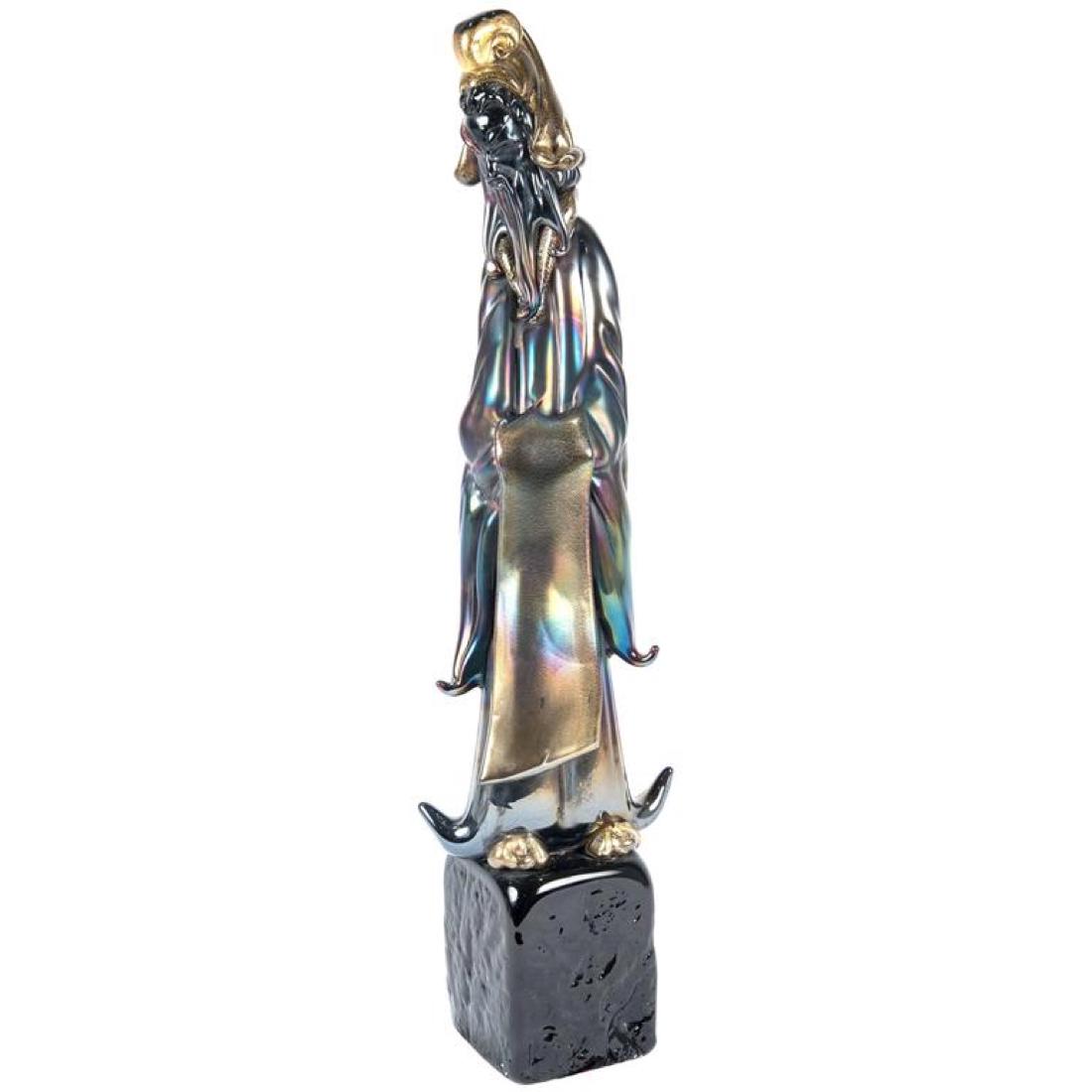 Mid-Century Gilt Murano Glass Sculpture of Confucius (1 of 6)