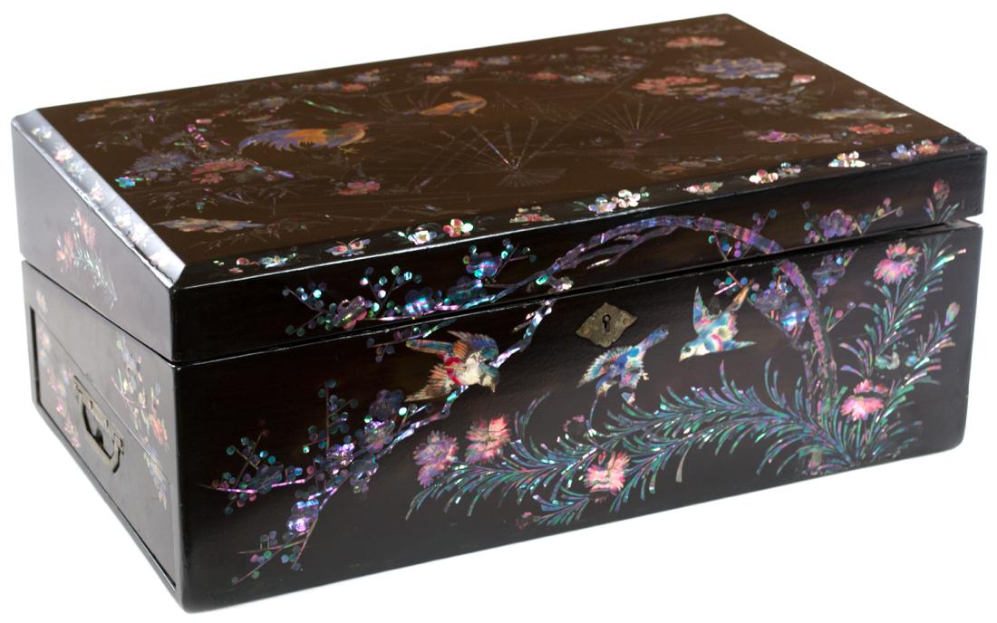 A Japanese Lacquer And Mother Of Pearl Lap Desk (1 of 6)