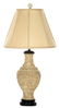 Chinese Carved White Cinnabar Table Lamp - 2