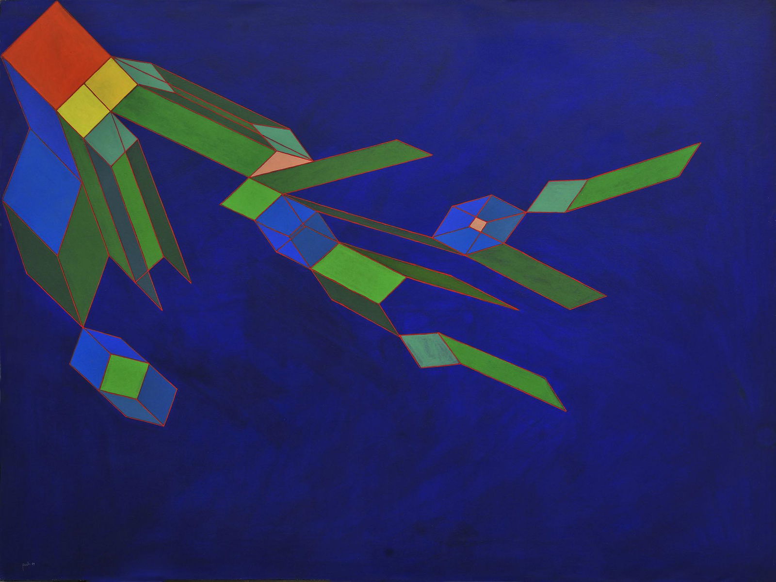 ACHILLE PERILLI, The Fundamental: ACHILLE PERILLI (1927) The Fundamental 1989 Mixed media on canvas 150 x 200 cm Signed and dated lower left Title, signature and date on the reverse Work accompanied by a certificate of authenticity is