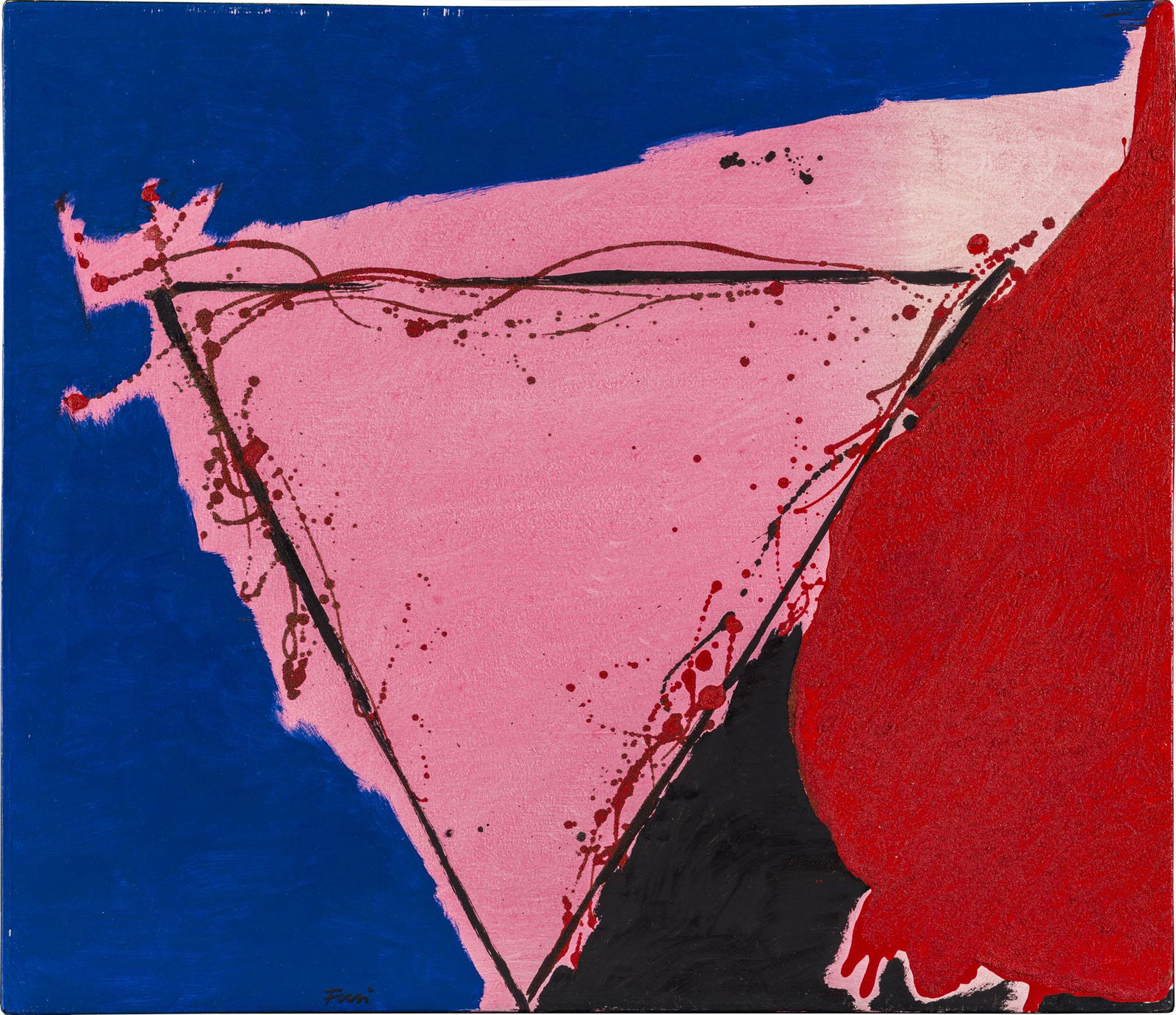 WALTER FUSI (1924 - 2013) Untitled Oil on canvas 60 x: WALTER FUSI (1924 - 2013) Untitled Oil on canvas 60 x 70 cm Signed lower left Signed on the reverse PROVENANCE: Private collection, Milan