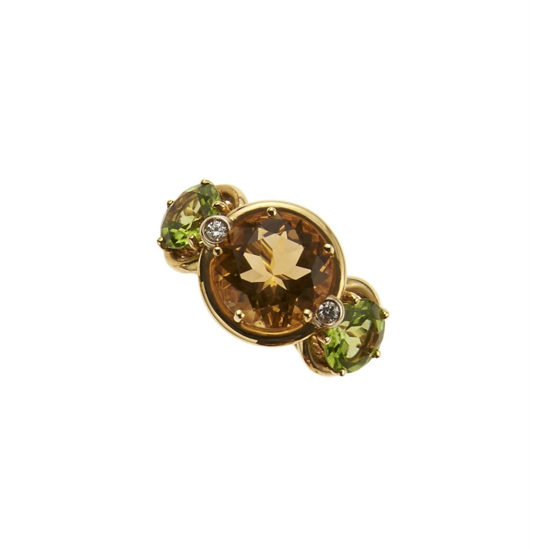 18kt yellow gold and tourmaline ring (1 of 1)