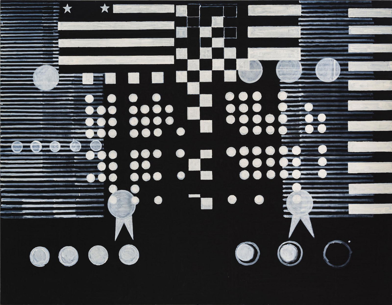 MARCO NERI, Cityscape: MARCO NERI -1968 Cityscape 2005 Tempera on canvas 140 x 180 cm Signed and dated on the reverse Work accompanied by a certificate of authenticity and provenance on photograph issued by Galleria Fabjbas