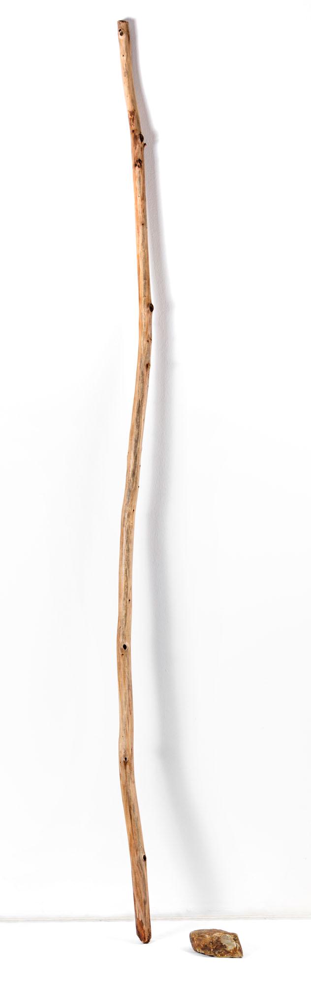 KRIS MARTIN, All over again: KRIS MARTIN (1972) All over again 2006 Installation comprised of a wooden stick and a stone, ed. 3/3 250 x 20 cm Work accompanied by a certificate of authenticity issued by Johann Konig Gallery, Berli
